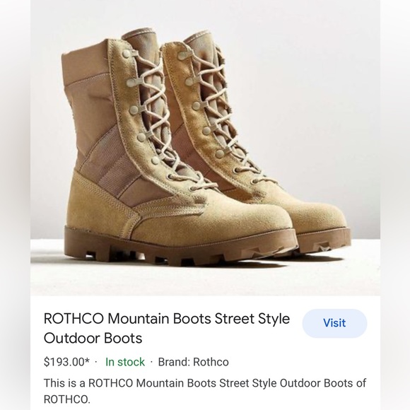 New Rothco Sand Suede Lace Up Combat Jungle Boots Men’s 9W - Picture 12 of 12